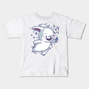 Cute bunny rabbit with spark of idea Kids T-Shirt